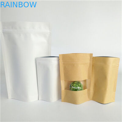 Wholesale Custom Digital Printing Stand Up Zipper Pouch With Food Grade Material And Leak Proof Kraft Paper Packaging