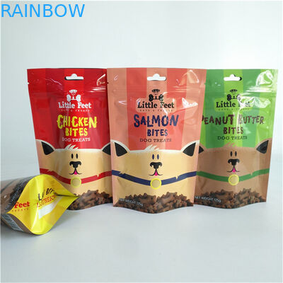 Food Packaging Material Aluminum Foil Moisture Proof Stand Up Pouches for Snack Bag Packaging with Zipper
