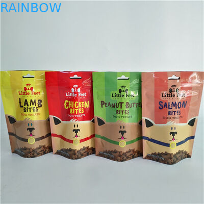 Food Packaging Material Aluminum Foil Moisture Proof Stand Up Pouches for Snack Bag Packaging with Zipper
