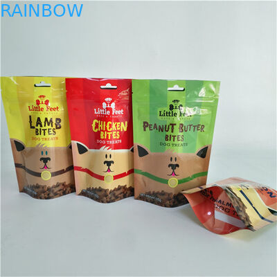Food Packaging Material Aluminum Foil Moisture Proof Stand Up Pouches for Snack Bag Packaging with Zipper
