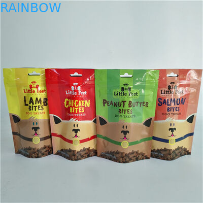 Food Packaging Material Aluminum Foil Moisture Proof Stand Up Pouches for Snack Bag Packaging with Zipper