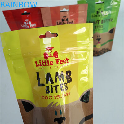 Food Packaging Material Aluminum Foil Moisture Proof Stand Up Pouches for Snack Bag Packaging with Zipper