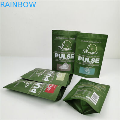 Food Packaging Material Matt Aluminum Foil 250g 1kg With  Pouch Stand Up Tea Bag Packaging