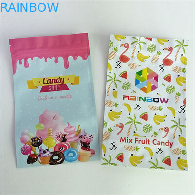 Hot Selling Custom Digital Printing Smell Proof  Aluminum Foil Mylar Resealable Stand Up Pouches With Window