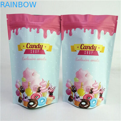 Environmental Friendly Plastic Mylar Standing Aluminum Foil Zipper Bag Smell Proof Customized Printed