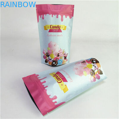Environmental Friendly Plastic Mylar Standing Aluminum Foil Zipper Bag Smell Proof Customized Printed