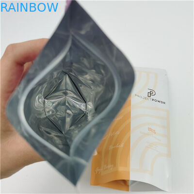 Resealable Plastic Food Seal Packaging Matt Finish Aluminum Foil Mylar Plastic Standing Pouch Customized Logo