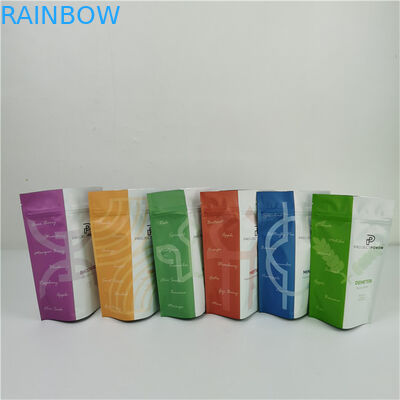 Resealable Plastic Food Seal Packaging Matt Finish Aluminum Foil Mylar Plastic Standing Pouch Customized Logo