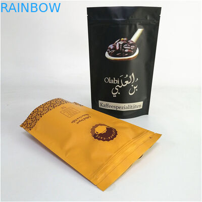 Customized Printing Stand Up Pouch with 120 Microns Thickness for FDA Food Safe Coffee Packaging