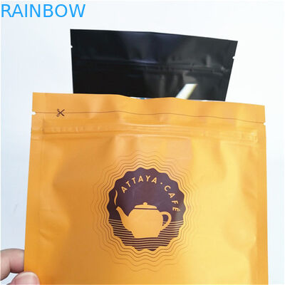 Customized Printing Stand Up Pouch with 120 Microns Thickness for FDA Food Safe Coffee Packaging