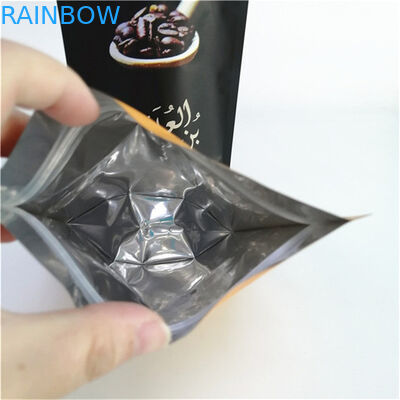 Customized Printing Stand Up Pouch with 120 Microns Thickness for FDA Food Safe Coffee Packaging