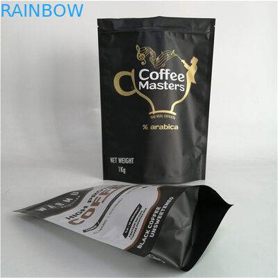 Best Selling Food Grade Smell Proof Matt Film VMPET 250g 500g Coffee Stand Up Pouch 120microns