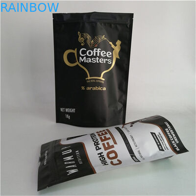 Best Selling Food Grade Smell Proof Matt Film VMPET 250g 500g Coffee Stand Up Pouch 120microns