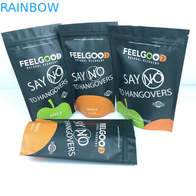 Customized Size and Design Needs Standing Aluminum Foil Zipper Bag Smell Proof Customized Printed