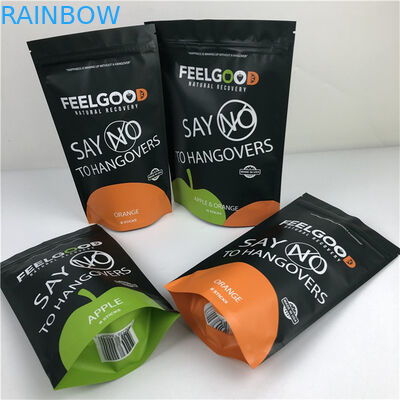 Customized Size and Design Needs Standing Aluminum Foil Zipper Bag Smell Proof Customized Printed