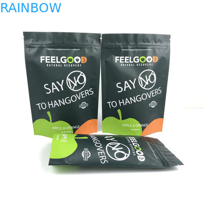 Customized Size and Design Needs Standing Aluminum Foil Zipper Bag Smell Proof Customized Printed