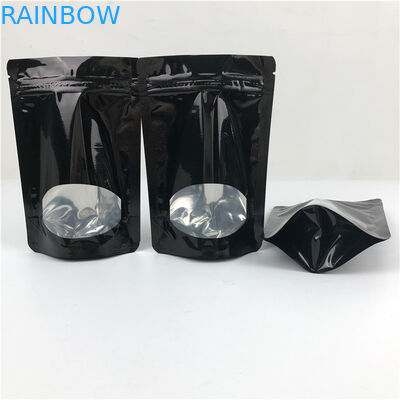 Custom thickness Wholesale Recyclable Stand Up Zip Lock Heat Seal Plastic Pouches For Food Packaging With Window