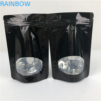 Custom thickness Wholesale Recyclable Stand Up Zip Lock Heat Seal Plastic Pouches For Food Packaging With Window