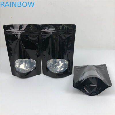 Custom thickness Wholesale Recyclable Stand Up Zip Lock Heat Seal Plastic Pouches For Food Packaging With Window