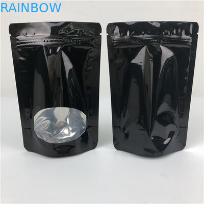 Custom thickness Wholesale Recyclable Stand Up Zip Lock Heat Seal Plastic Pouches For Food Packaging With Window
