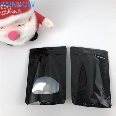 Custom thickness Wholesale Recyclable Stand Up Zip Lock Heat Seal Plastic Pouches For Food Packaging With Window