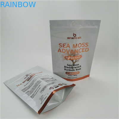 Accepted Up to 10 Colors Available Easy Tear Line Stand Up Pouch  Bag Heat Seal Zipper Top