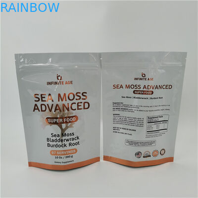 Accepted Up to 10 Colors Available Easy Tear Line Stand Up Pouch  Bag Heat Seal Zipper Top