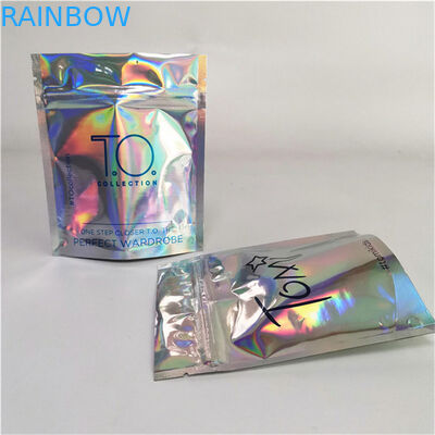 Food Packaging Material Customized Private Label  Moisture Proof Zipper Stand Up Packaging Bag