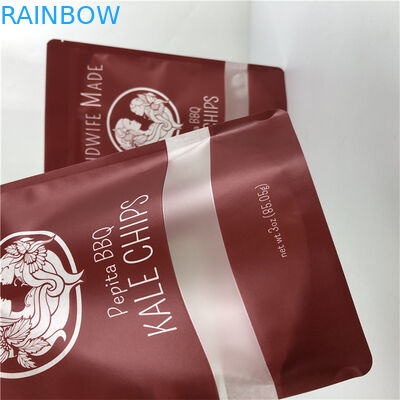 Food Packaging Gravure Printing Mylar Doypack with Window Eco-Friendly and Customized