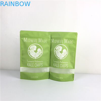 Food Packaging Gravure Printing Mylar Doypack with Window Eco-Friendly and Customized