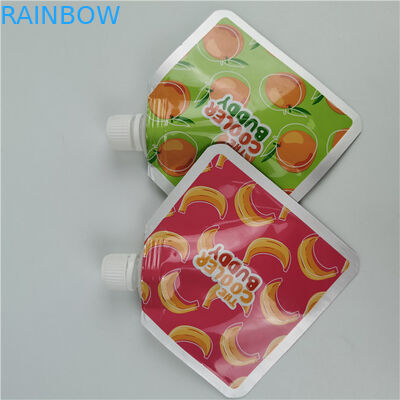 Recyclable Leak Proof Beverage Drinking Spout Packaging Bags Plastic Liquid Pouch
