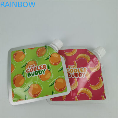 Recyclable Leak Proof Beverage Drinking Spout Packaging Bags Plastic Liquid Pouch