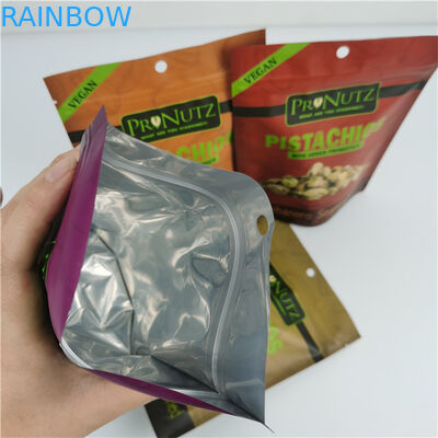 Laminated Aluminum Foil Mylar Sachets Custom Thickness Size / Design