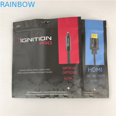 Three Side Sealed Mylar Packaging Bag Flat Pouch With Zipper Accepted Up to 10 Colors Available