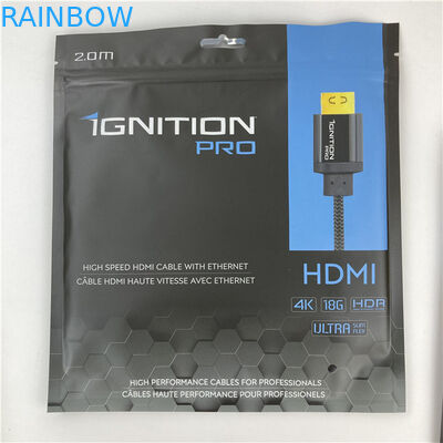 Three Side Sealed Mylar Packaging Bag Flat Pouch With Zipper Accepted Up to 10 Colors Available