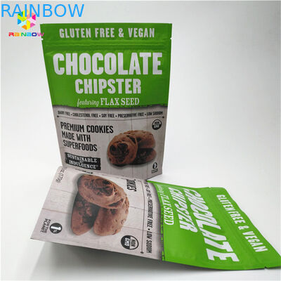 Food Packaging Bag Smooth Smell Proof Moisture Proof Aluminium PE Material For Snack Packaging