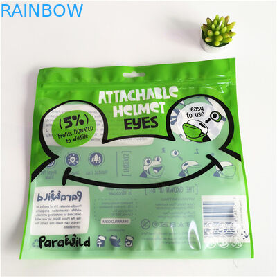 Environmental Friendly Leak Proof Three Side Sealed Mylar Packaging Bag With Zipper