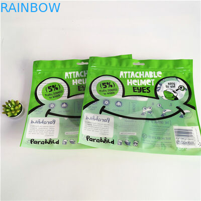 Environmental Friendly Leak Proof Three Side Sealed Mylar Packaging Bag With Zipper