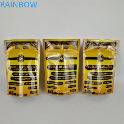 Protein Powder Ziplock Food Packaging Bags with Digital Printing Plastic
