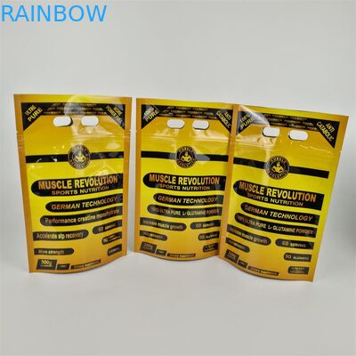 Protein Powder Ziplock Food Packaging Bags with Digital Printing Plastic