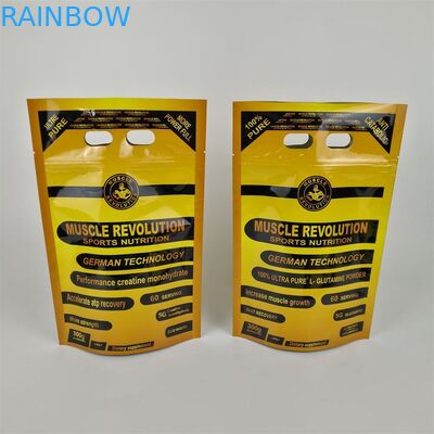 Protein Powder Ziplock Food Packaging Bags with Digital Printing Plastic