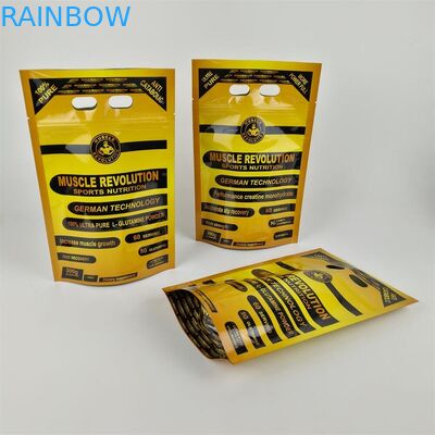 Protein Powder Ziplock Food Packaging Bags with Digital Printing Plastic