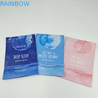 Matte Custom Printed Zipper Plastic Bag Bath Salt Body Scrub Stand Up Pouch