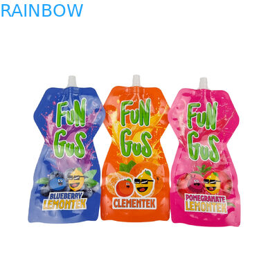 Irregular Shape Drink Beverage Packaging Spout Pouch With Own Logo Printing