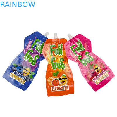 Irregular Shape Drink Beverage Packaging Spout Pouch With Own Logo Printing