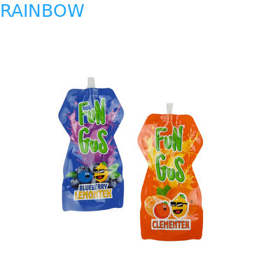 Irregular Shape Drink Beverage Packaging Spout Pouch With Own Logo Printing