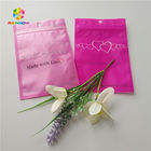 Clear Heart Window Plastic Packing Bags For Eyelash Hair Extension / Gift Jewelry