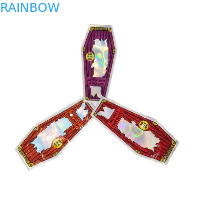 Tobacco Leaf  Candy Biscuit Gummy Dry Flower Herb Grabba Leaf Die Cut 3.5g Mylar Bags