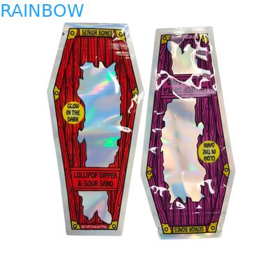 Tobacco Leaf  Candy Biscuit Gummy Dry Flower Herb Grabba Leaf Die Cut 3.5g Mylar Bags