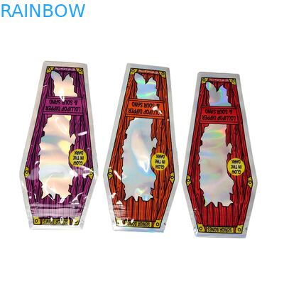 Tobacco Leaf  Candy Biscuit Gummy Dry Flower Herb Grabba Leaf Die Cut 3.5g Mylar Bags